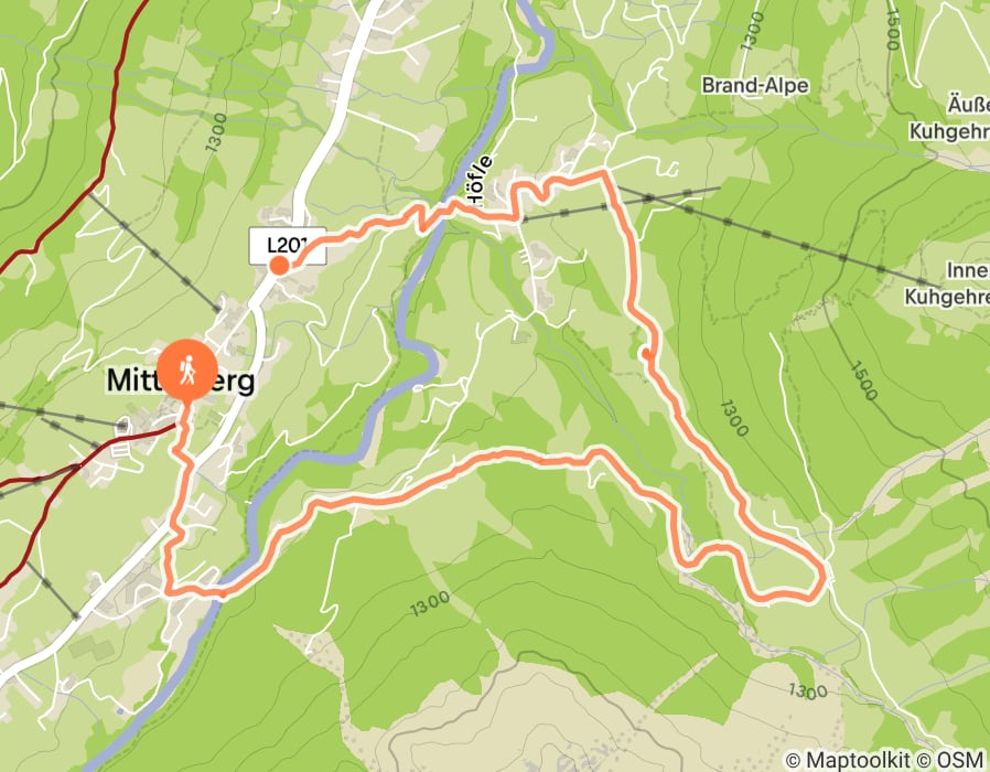 Karte der Tour