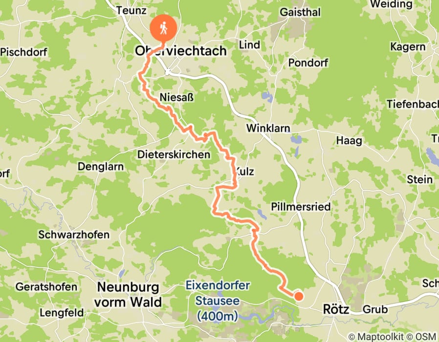 Karte der Tour