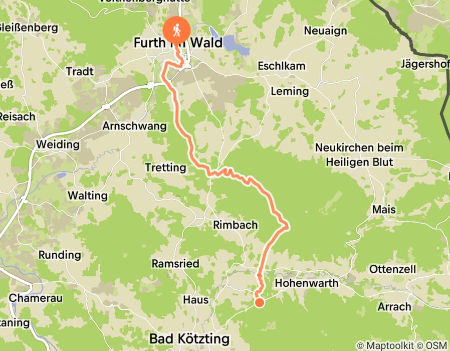 Karte der Tour