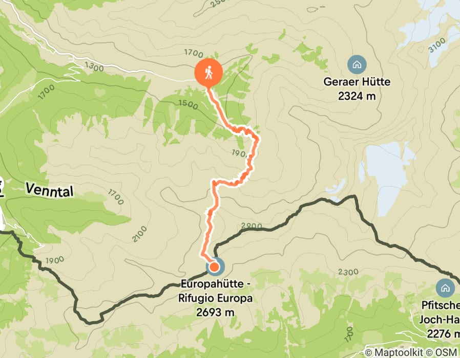Karte der Tour