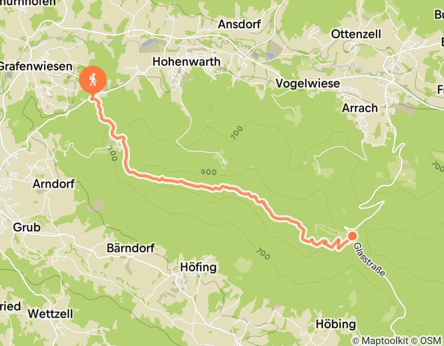 Karte der Tour