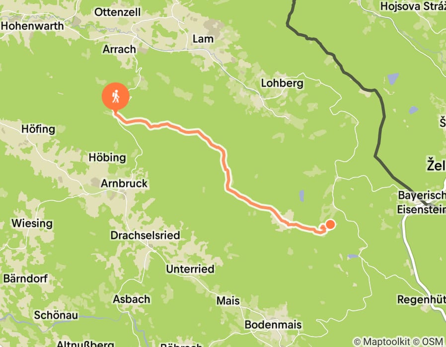Karte der Tour