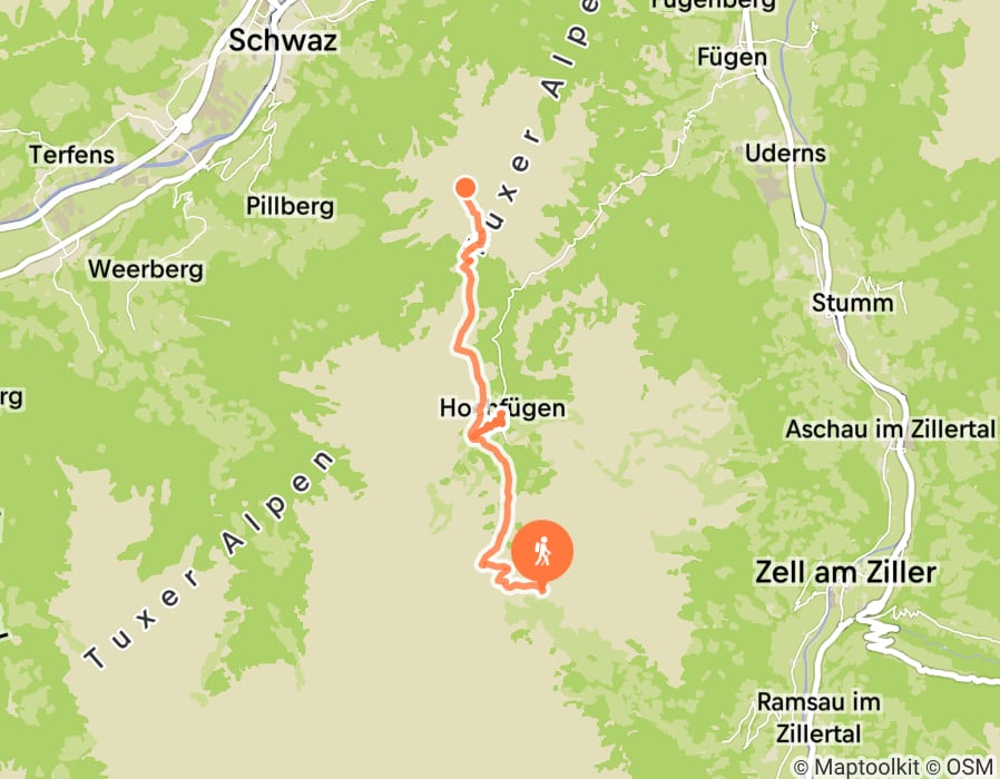Karte der Tour