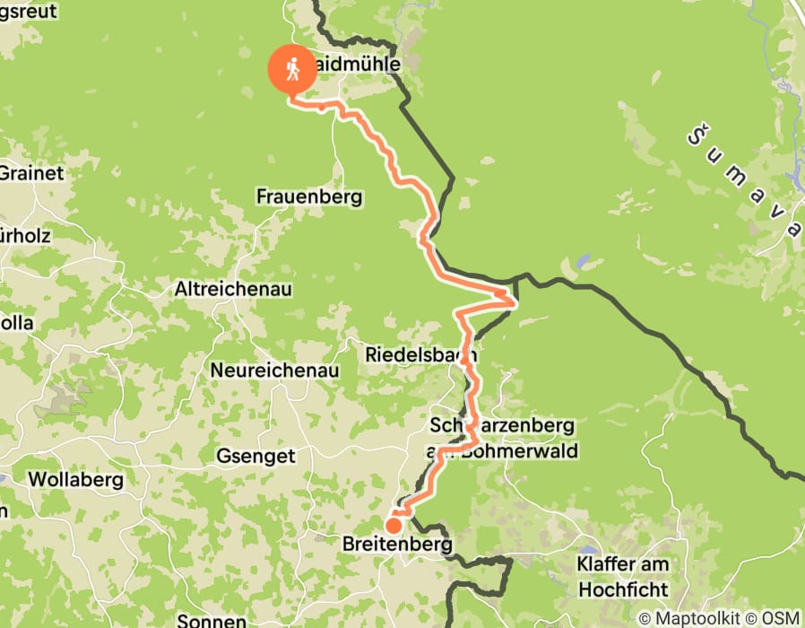 Karte der Tour