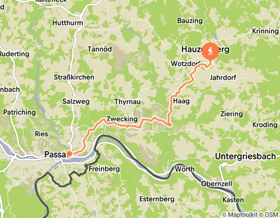 Karte der Tour
