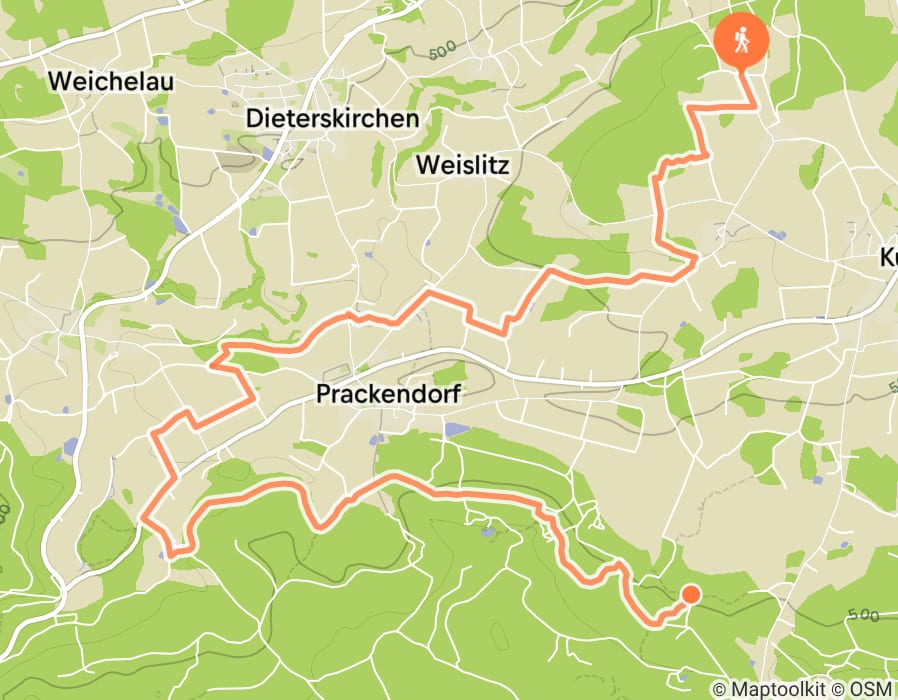 Karte der Tour