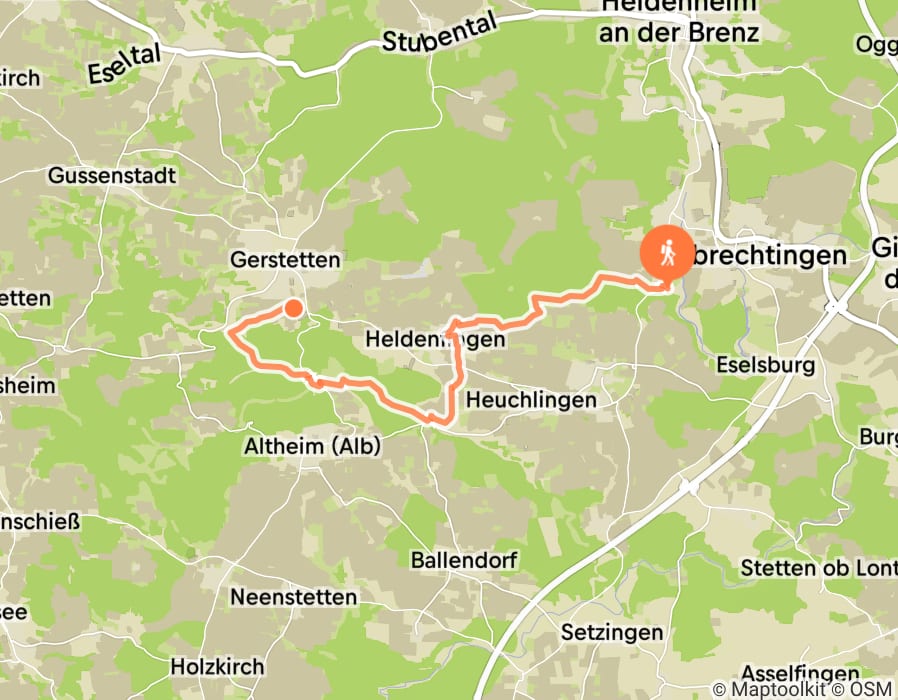 Karte der Tour