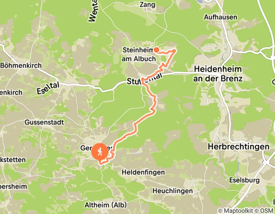 Karte der Tour
