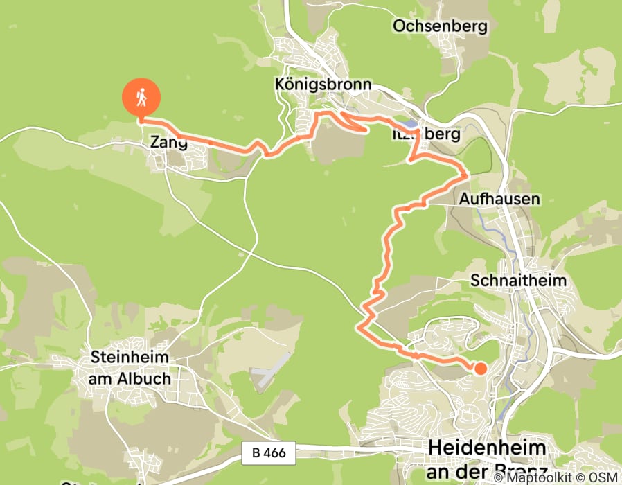 Karte der Tour