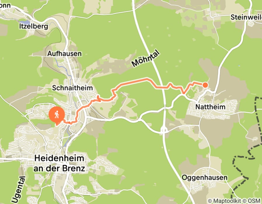 Karte der Tour