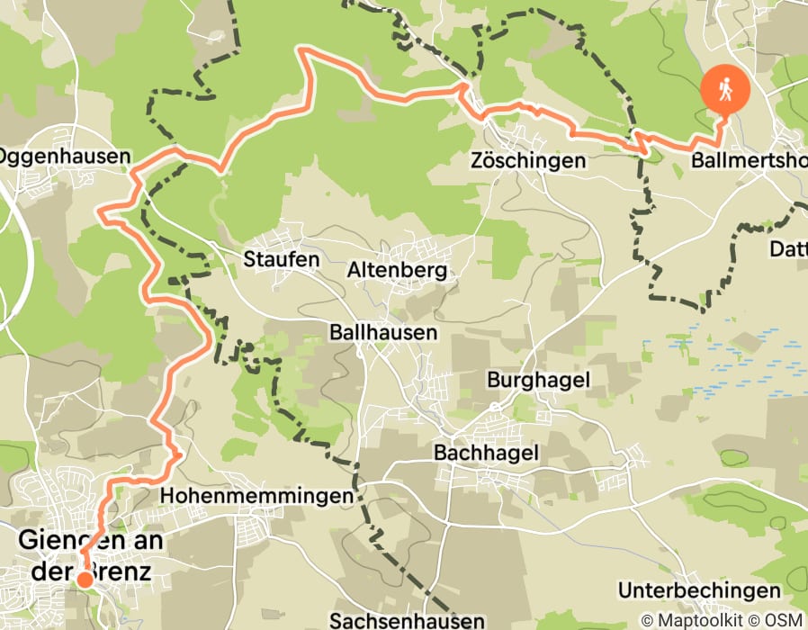 Karte der Tour