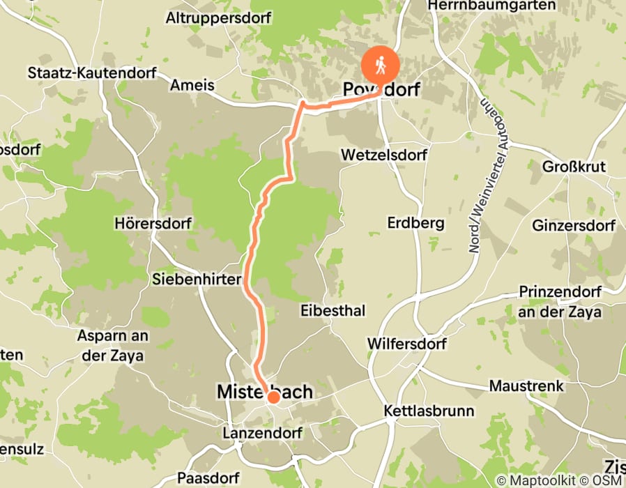 Karte der Tour
