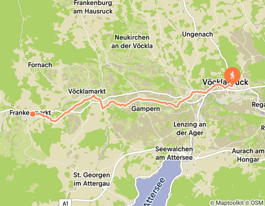 Karte der Tour