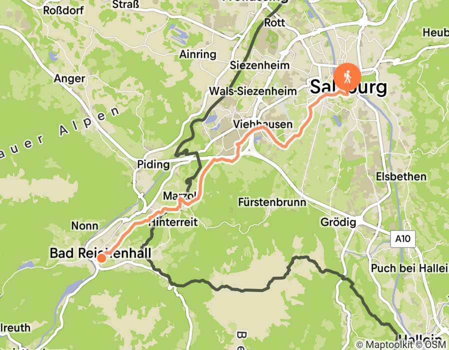 Karte der Tour