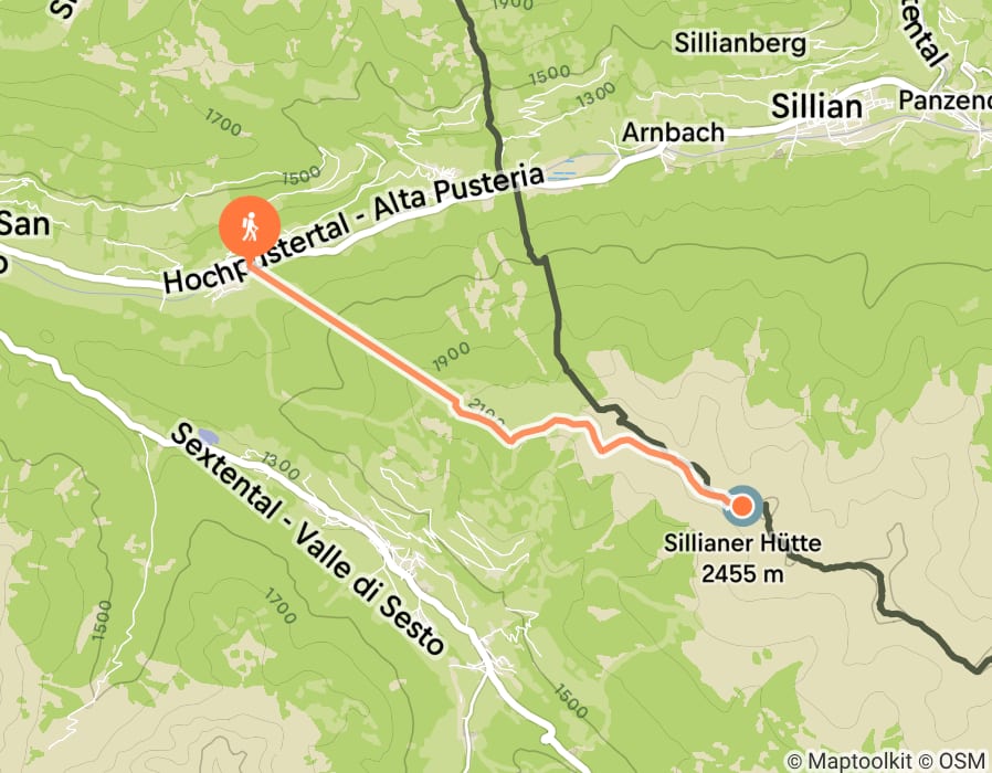 Karte der Tour