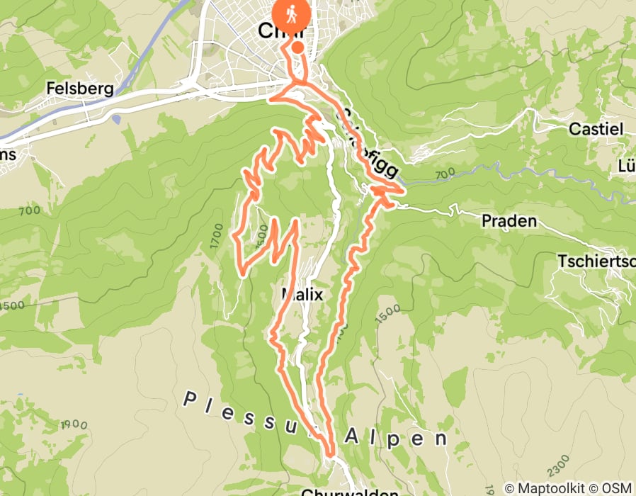 Karte der Tour