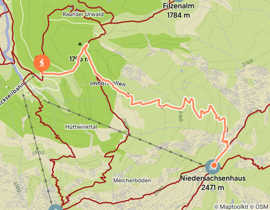 Karte der Tour