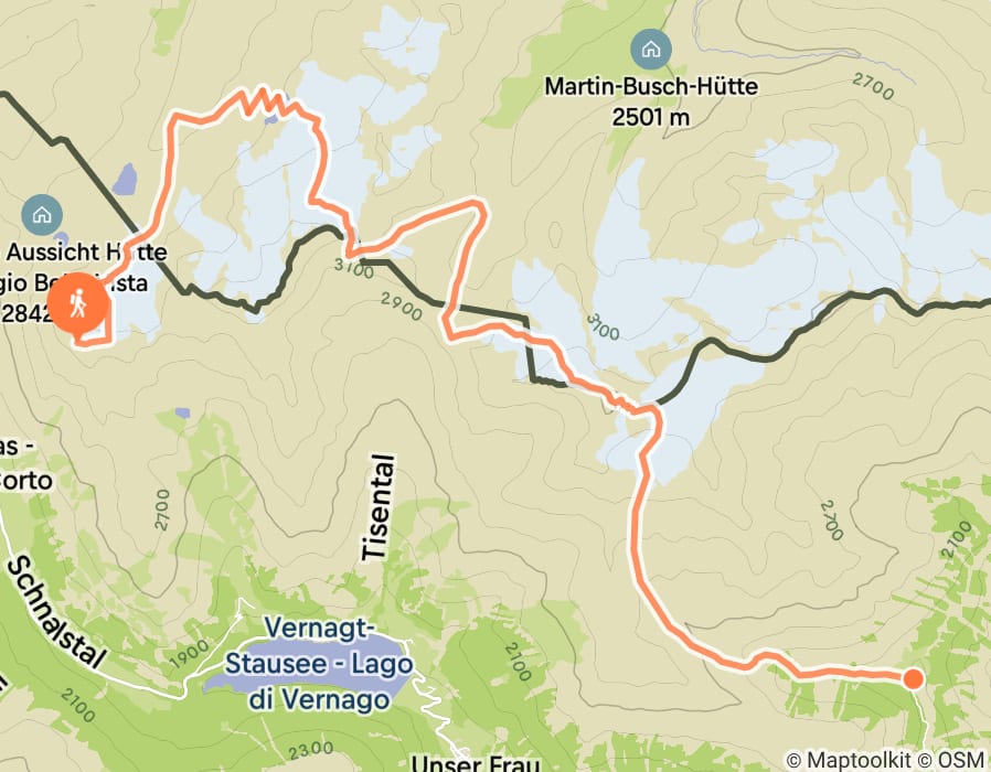 Karte der Tour