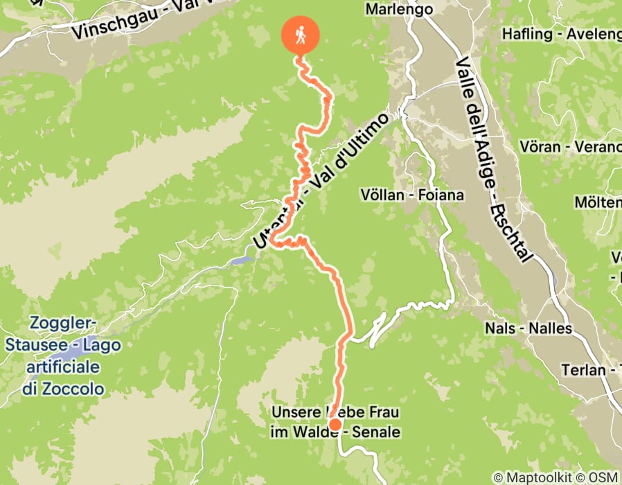 Karte der Tour