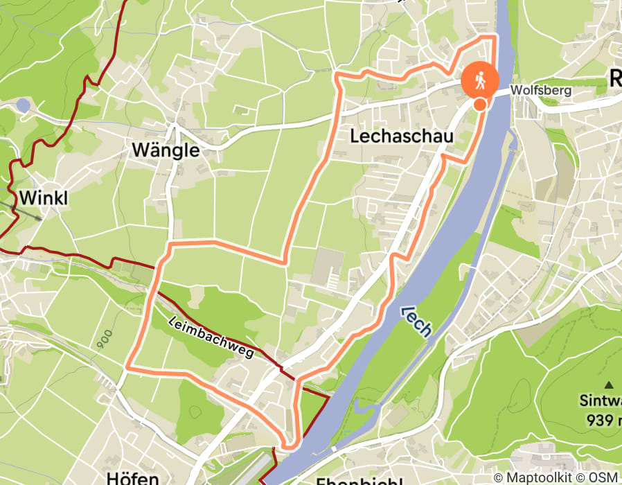 Karte der Tour