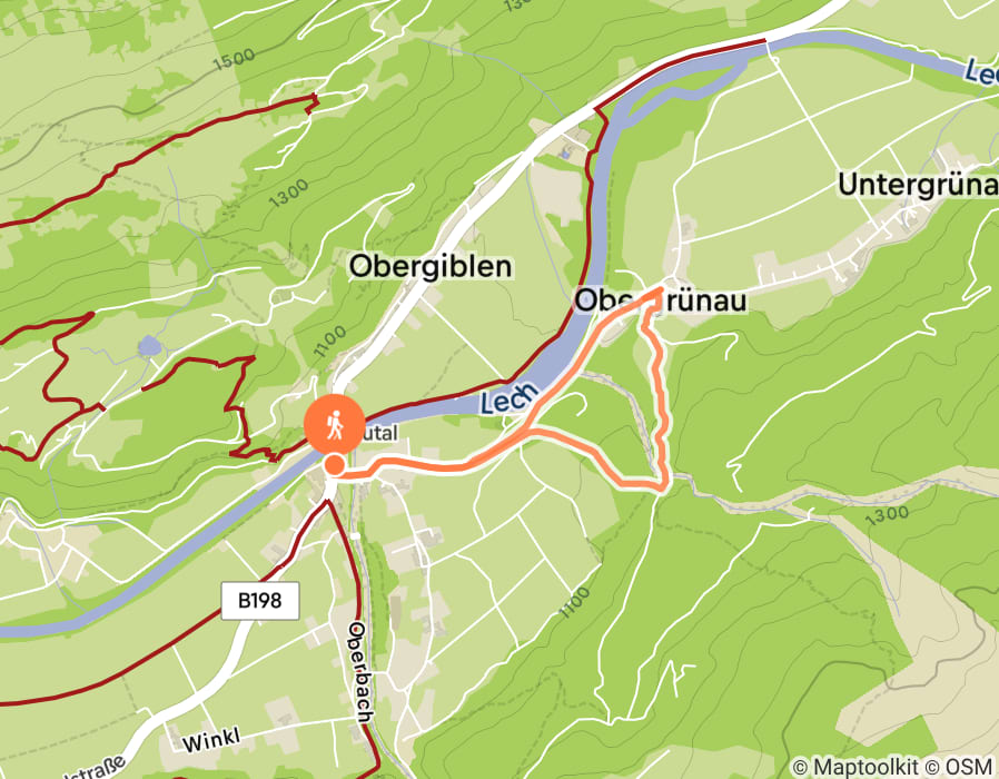 Karte der Tour