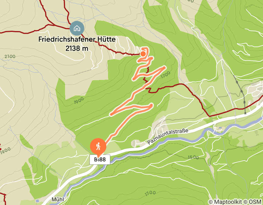 Karte der Tour