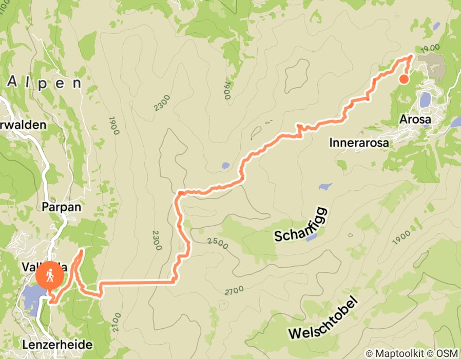 Karte der Tour