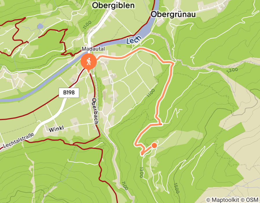 Karte der Tour