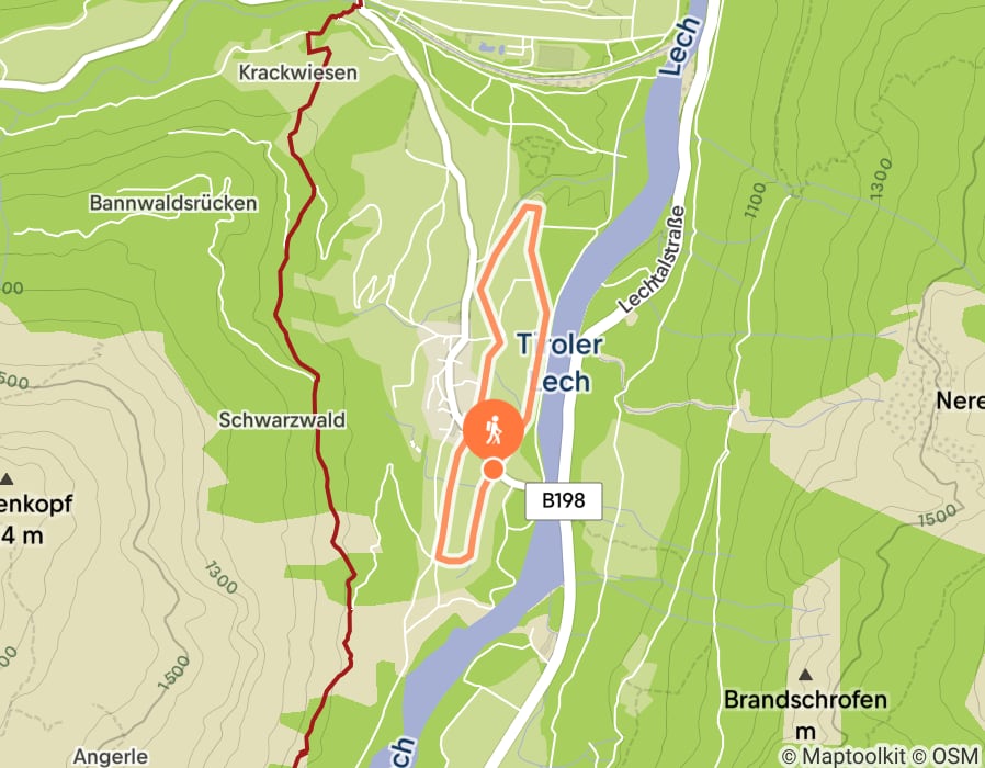 Karte der Tour