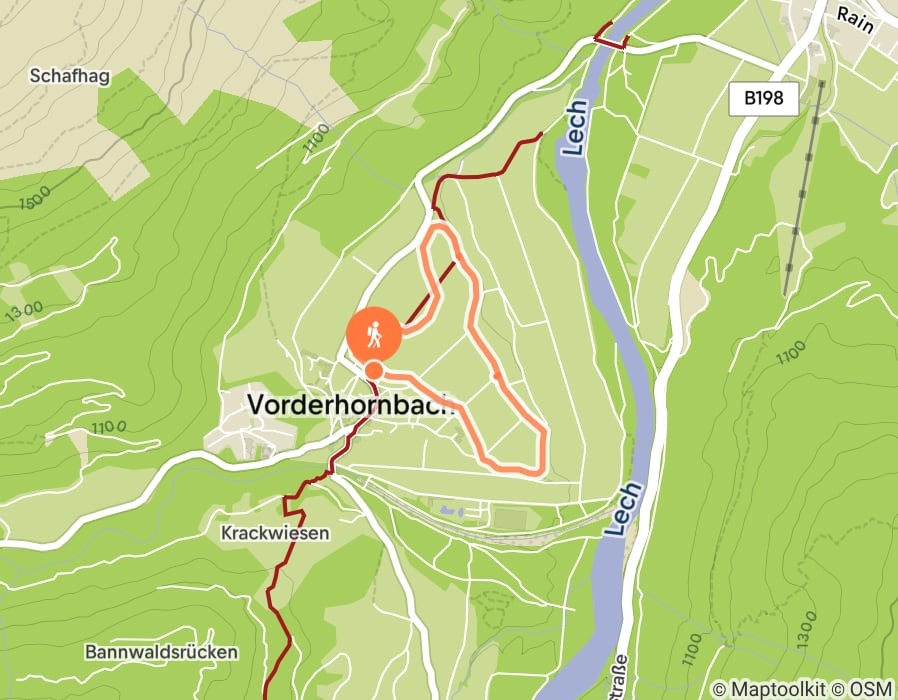 Karte der Tour