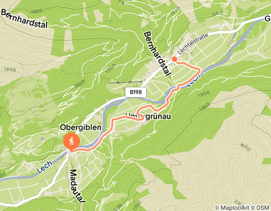 Karte der Tour