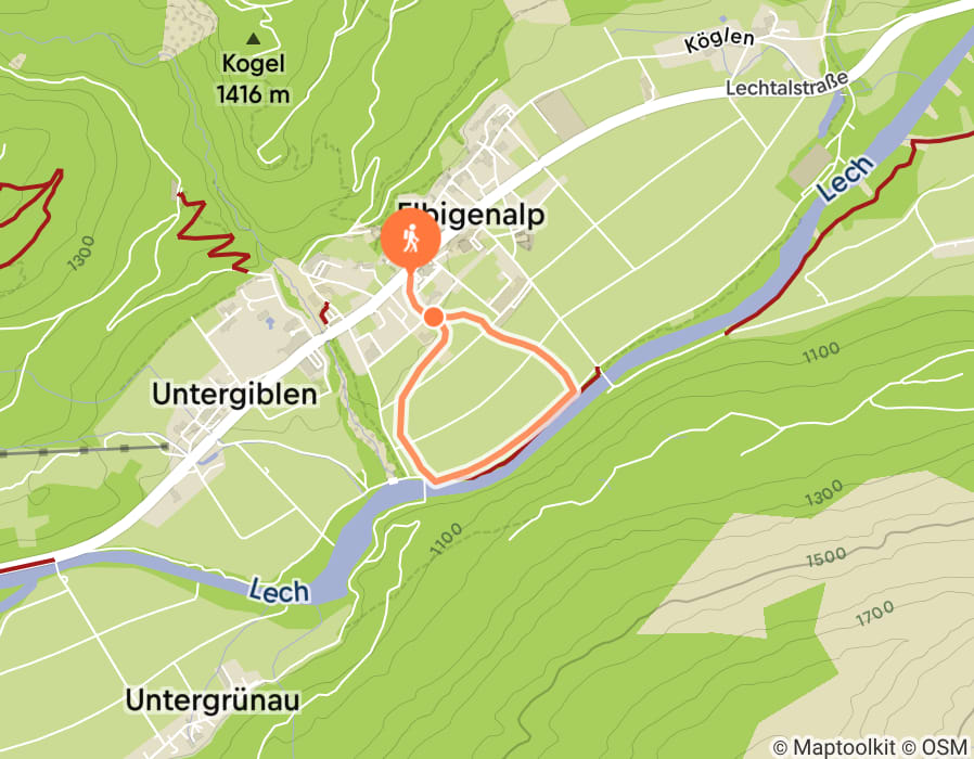 Karte der Tour
