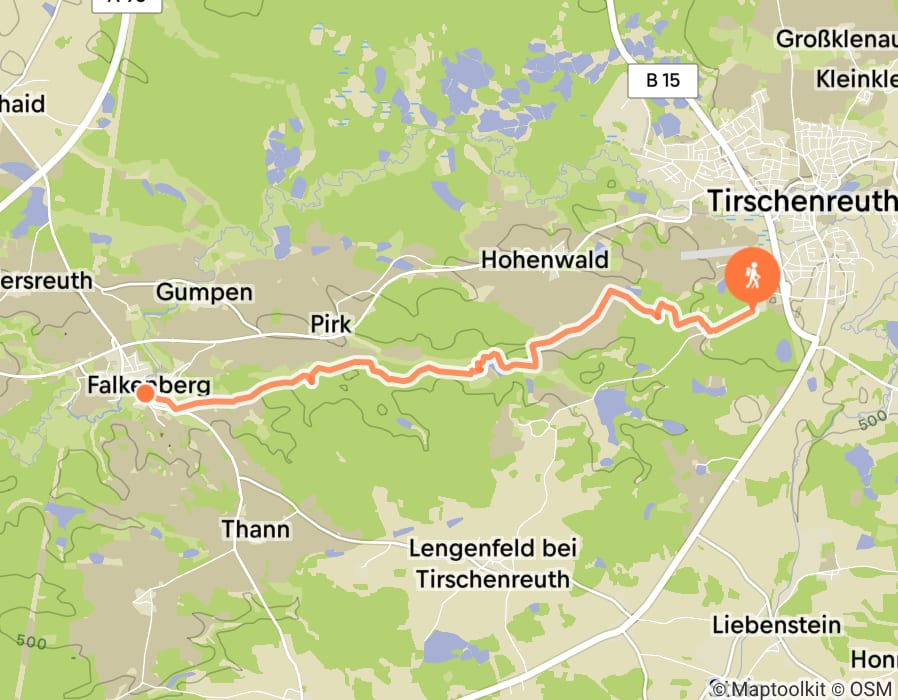 Karte der Tour
