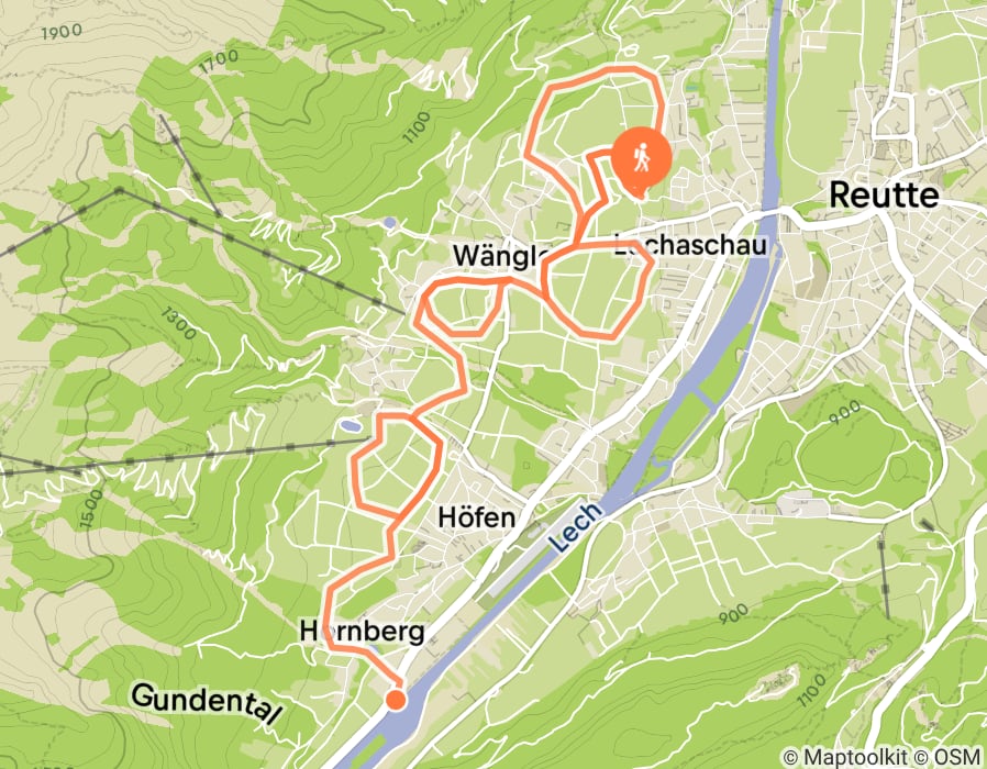 Karte der Tour