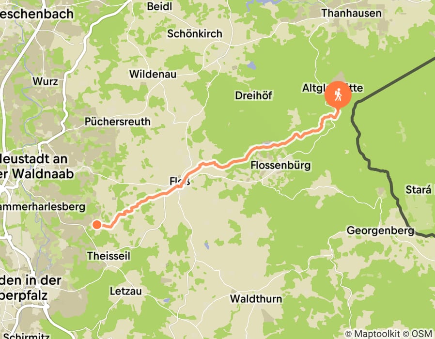 Karte der Tour