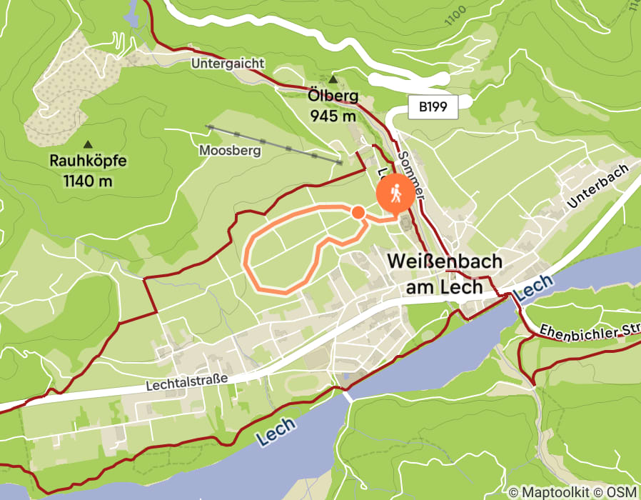 Karte der Tour