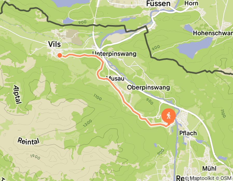 Karte der Tour