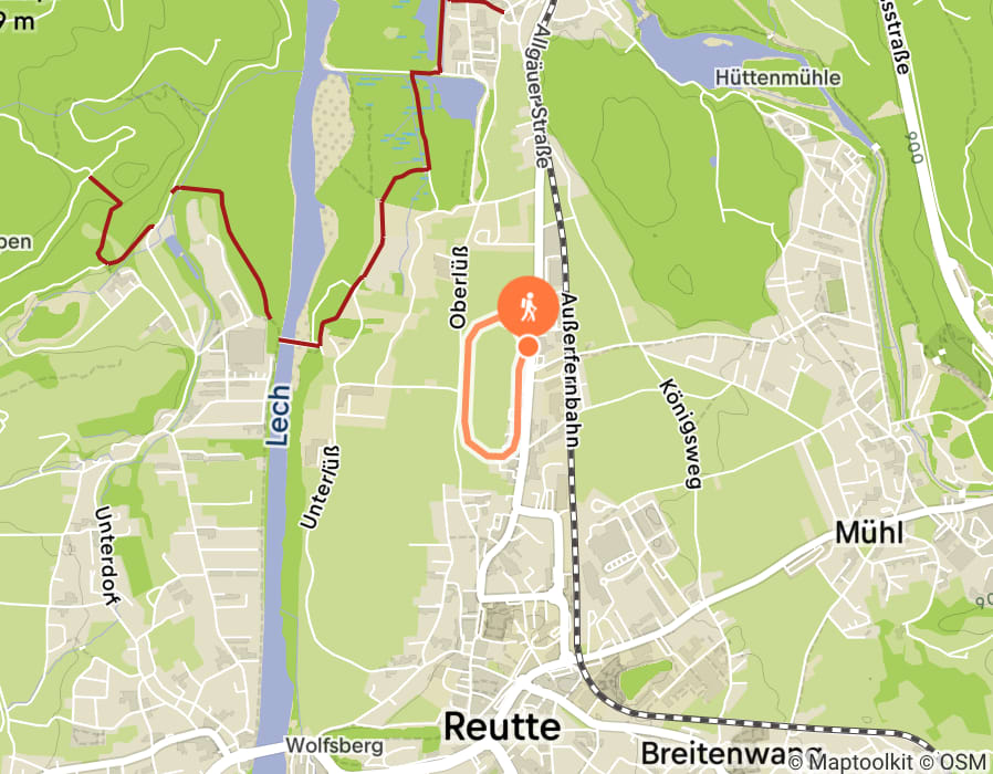 Karte der Tour