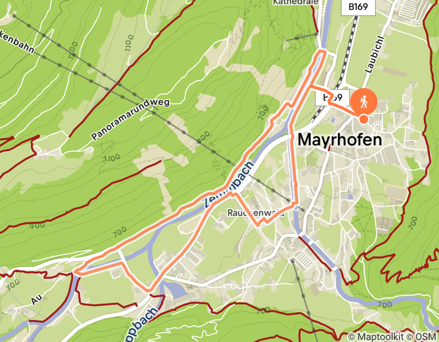 Karte der Tour
