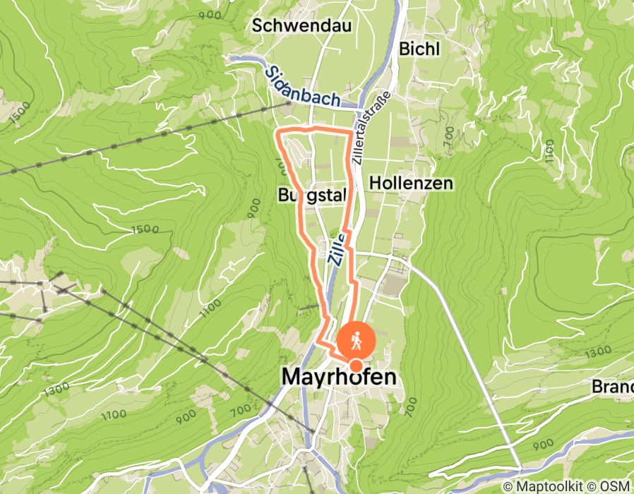 Karte der Tour