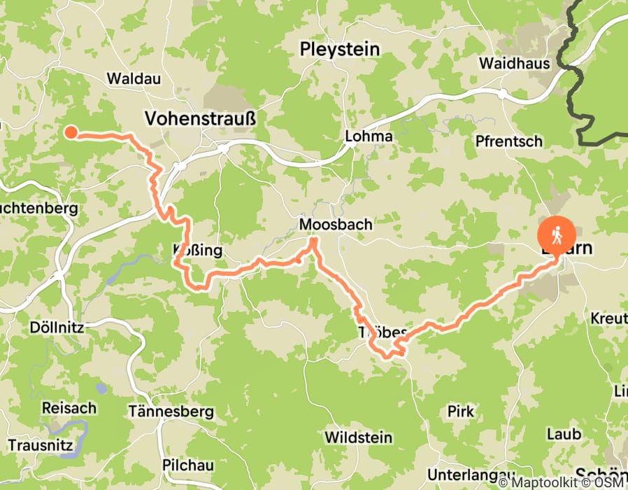 Karte der Tour