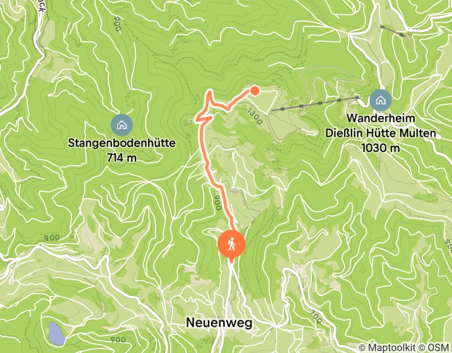 Karte der Tour