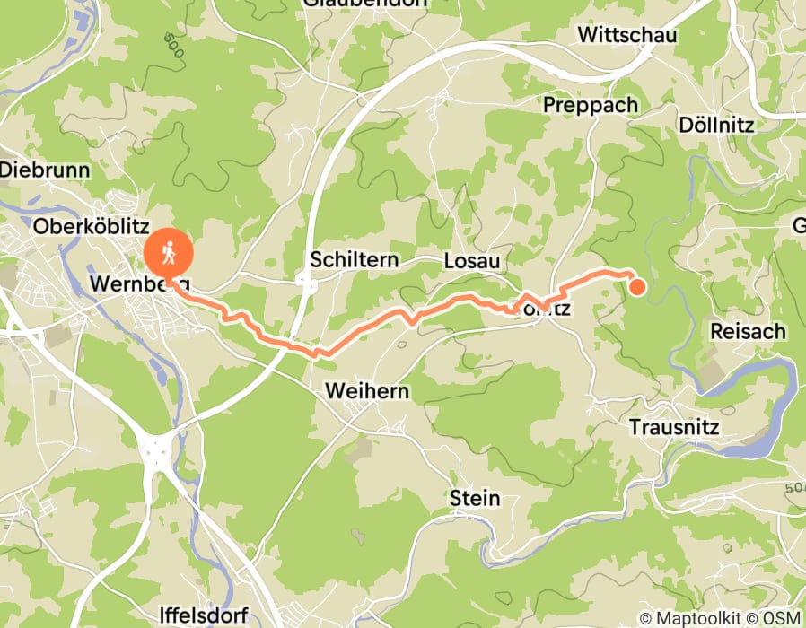 Karte der Tour