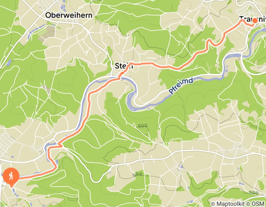 Karte der Tour