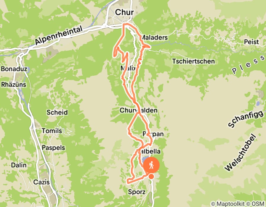 Karte der Tour
