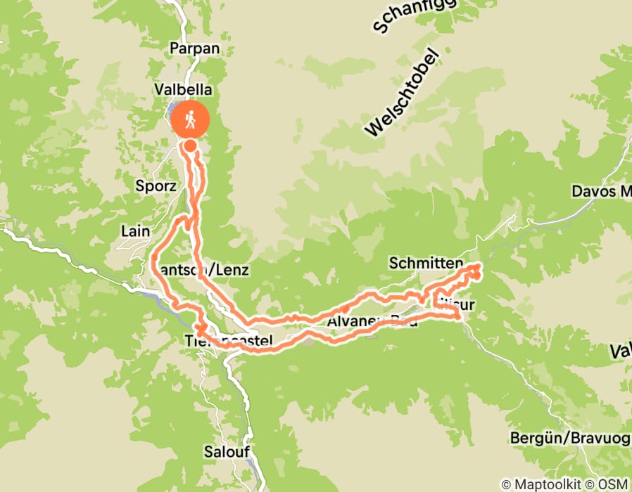 Karte der Tour