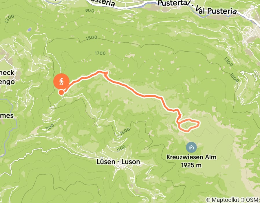 Karte der Tour