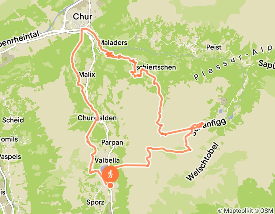 Karte der Tour