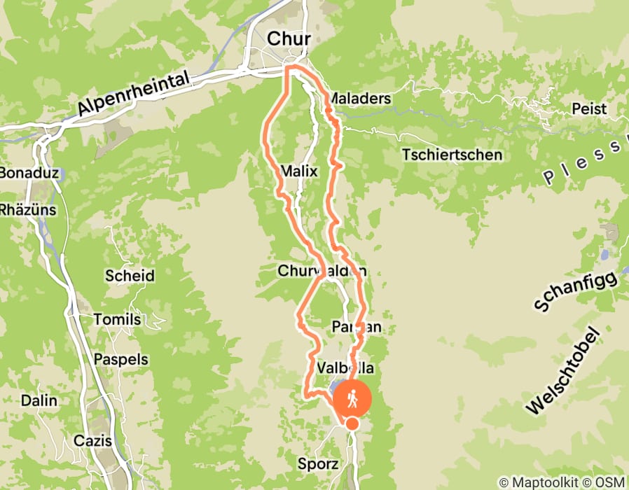 Karte der Tour