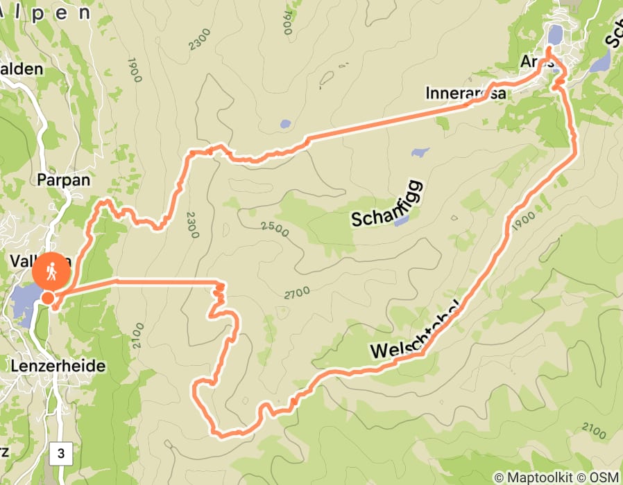 Karte der Tour